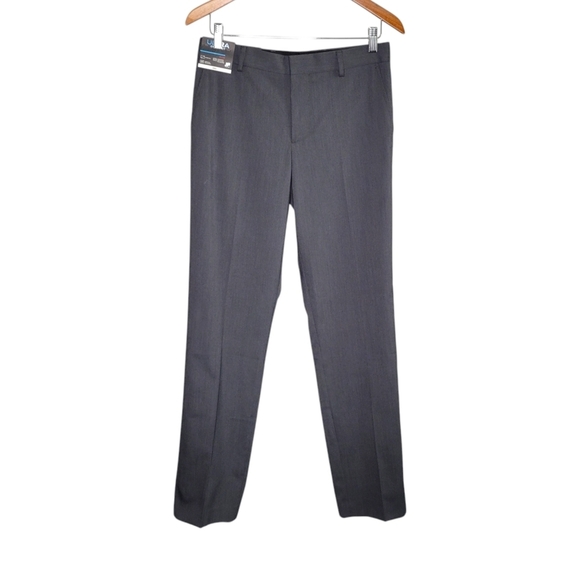 NEW J. Ferrar Ultra Comfort Mens Slim Fit Flat Front Suit Pants Dark Gray 30x32 - Picture 1 of 8